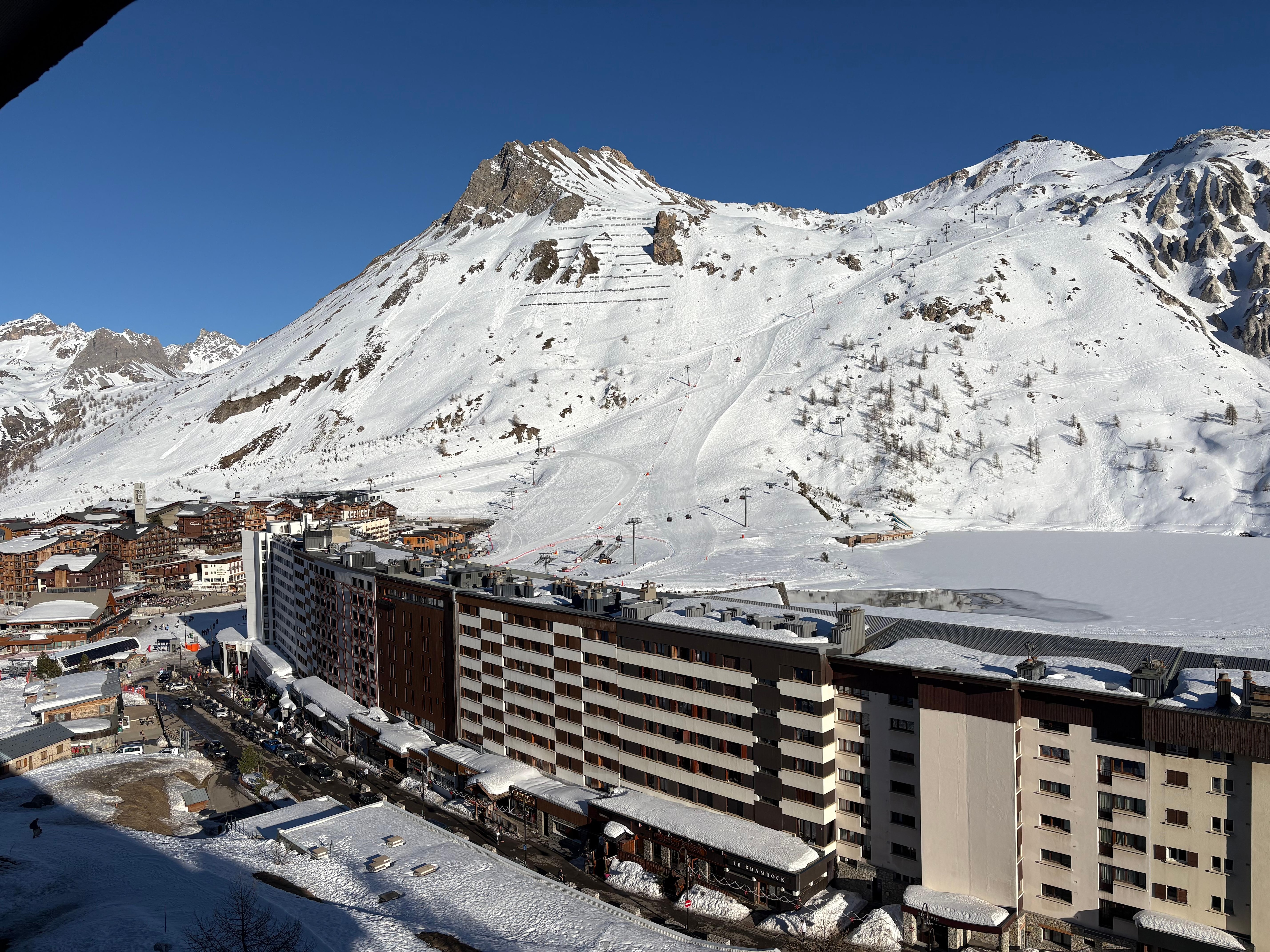 Balcony view towards town centre