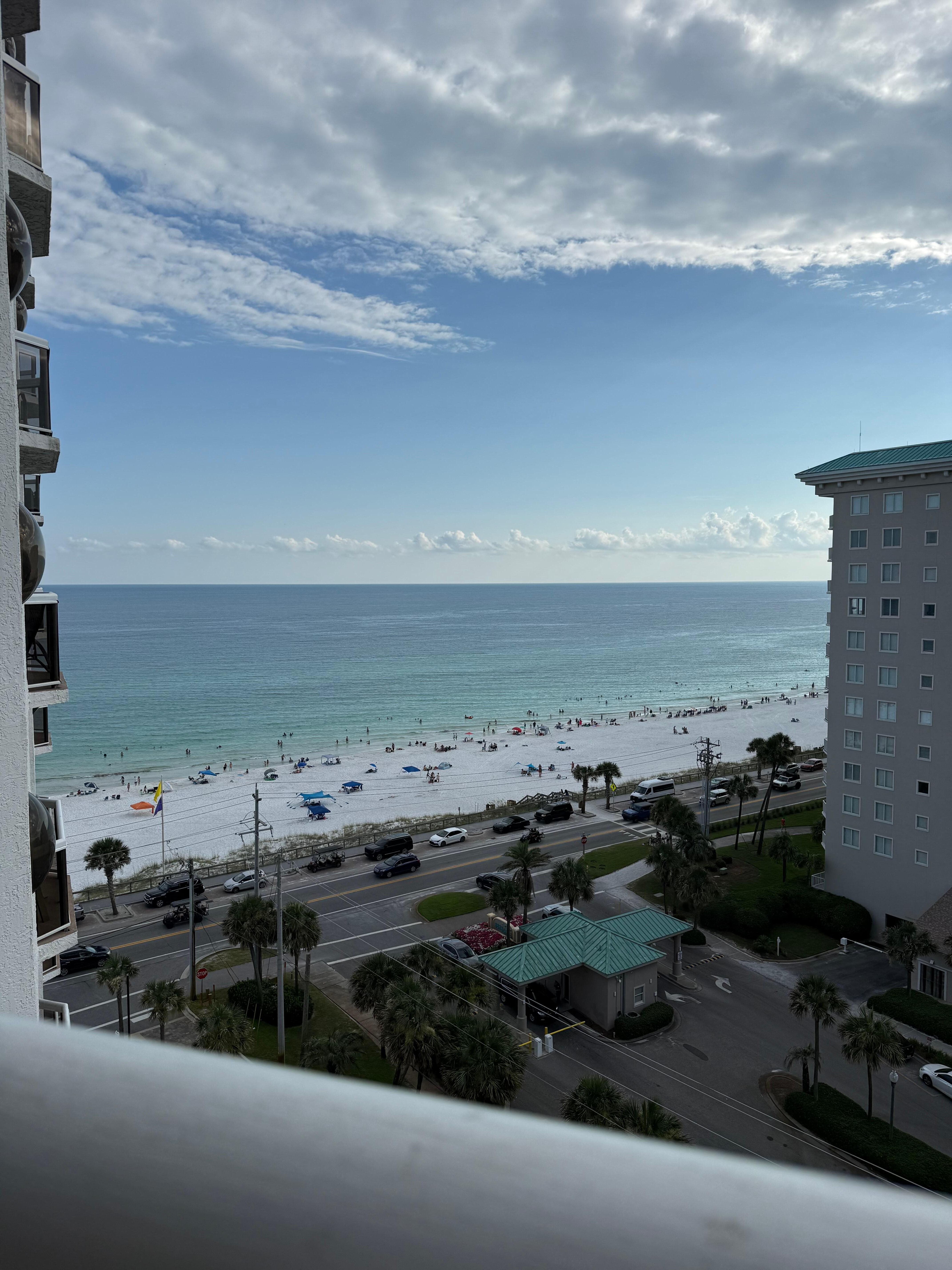 From the balcony