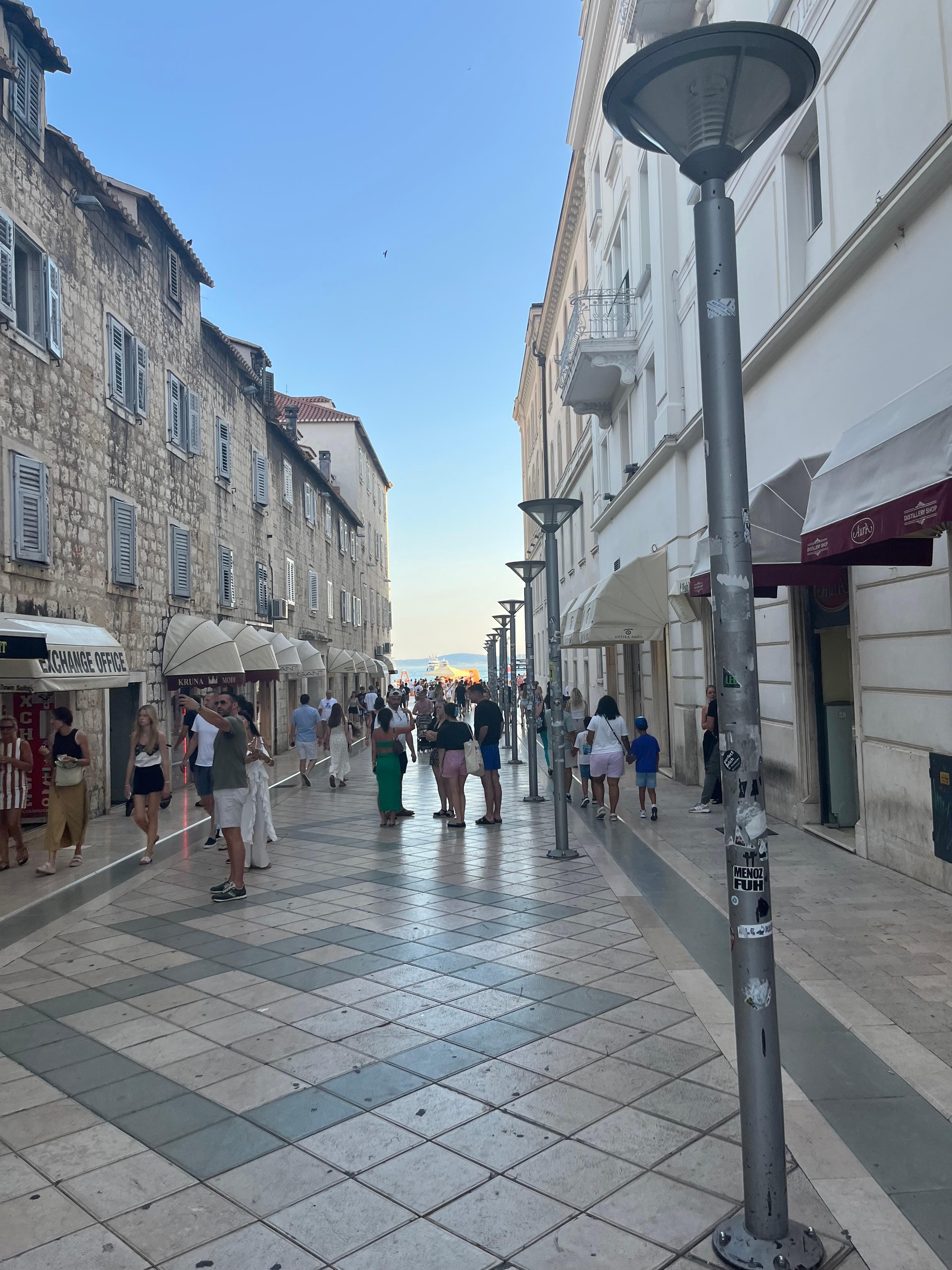 Old town Split was very small compared to Dubrovnik but still beautiful. Lots of shops and restaurants.