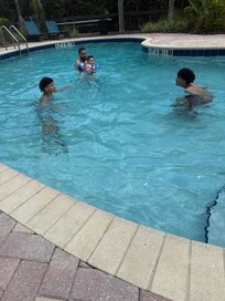 We had the pool to ourselves!