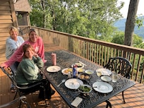 Fish dinner on the upper deck