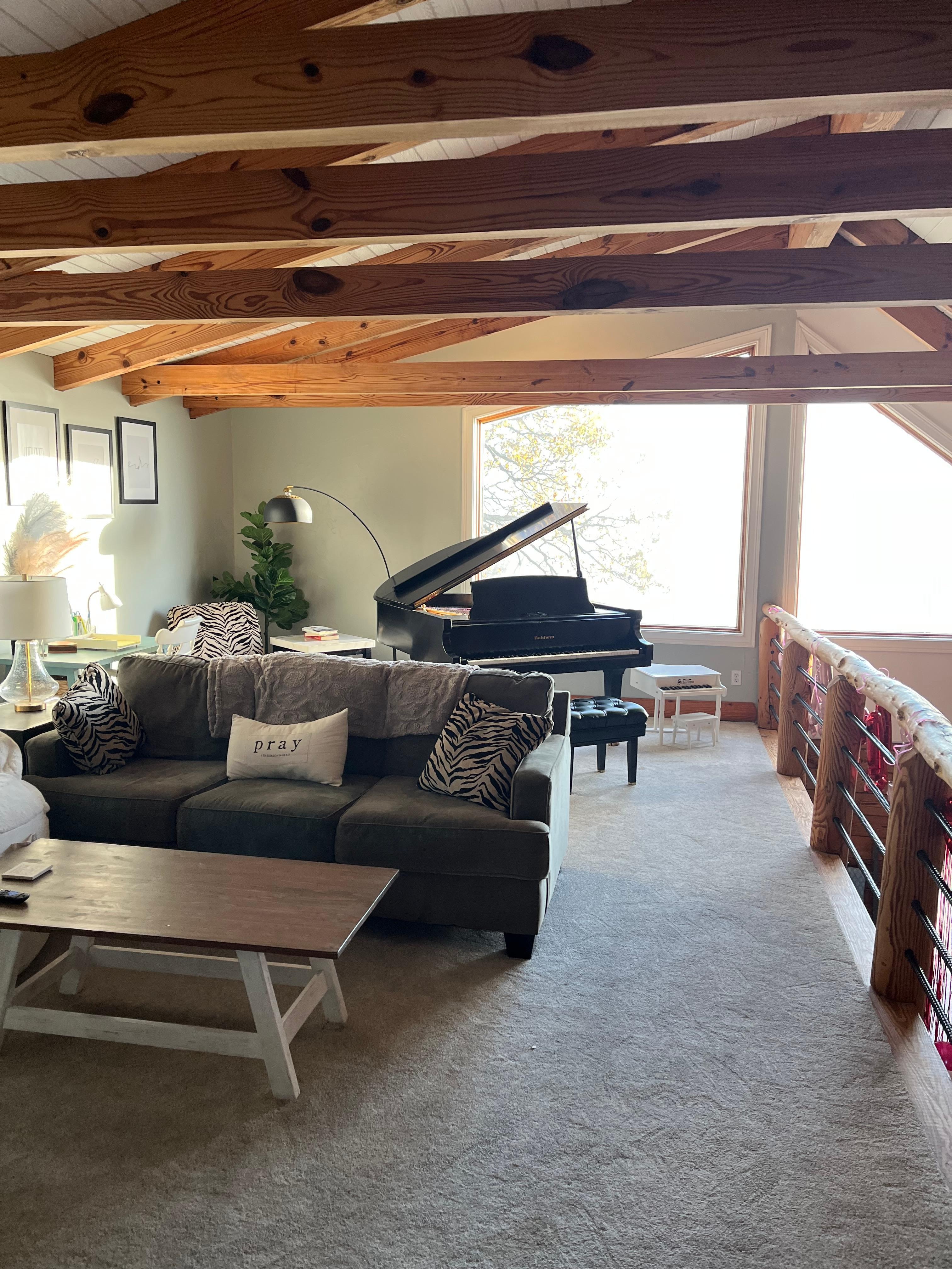 Enjoyed the piano and this room for games.