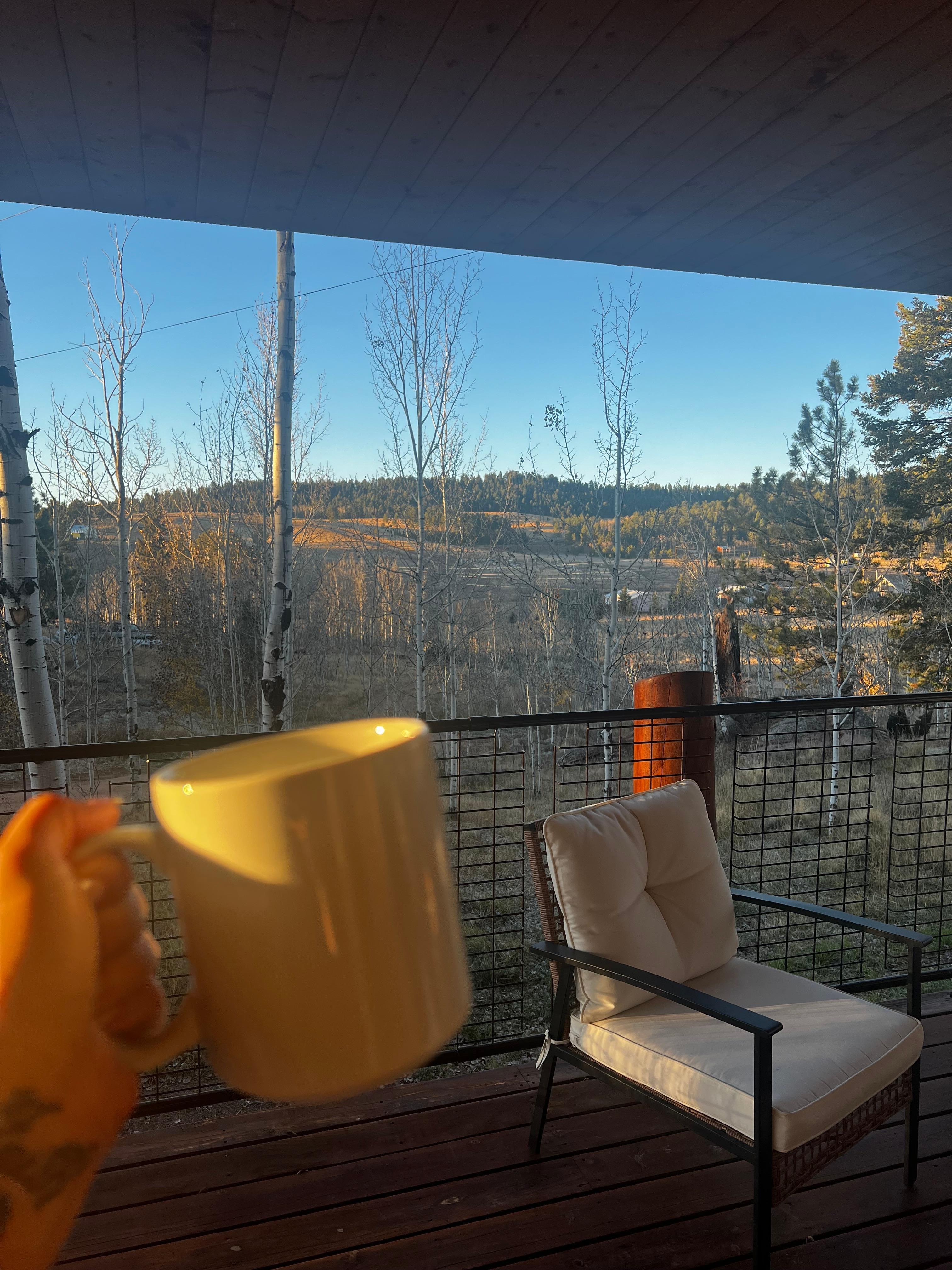 Front porch is huge! 