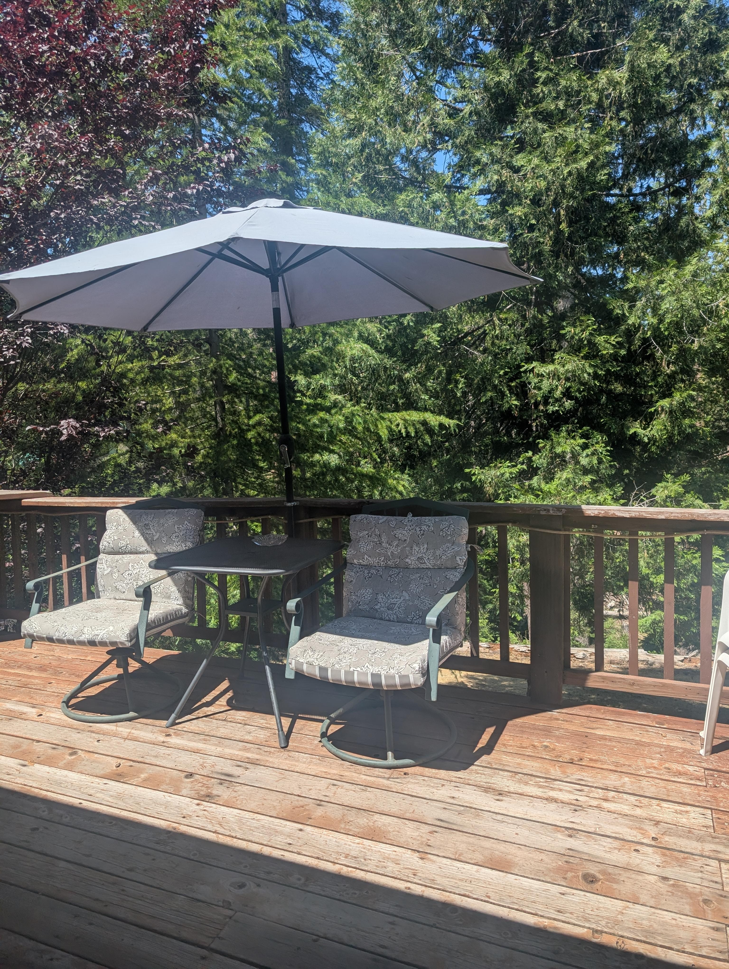 More space outdoors. The weather is perfect 