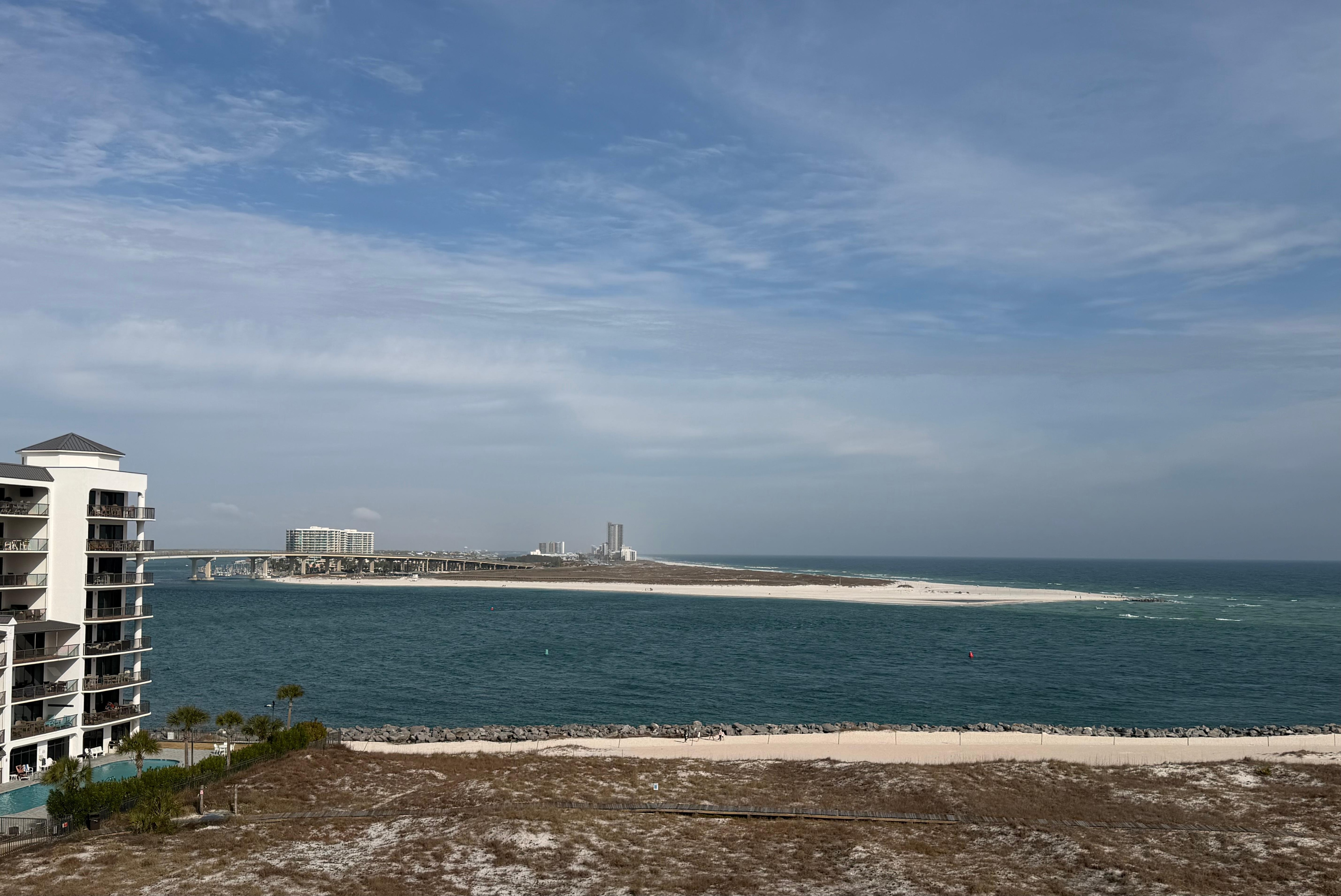 View from our 6th floor balcony. 