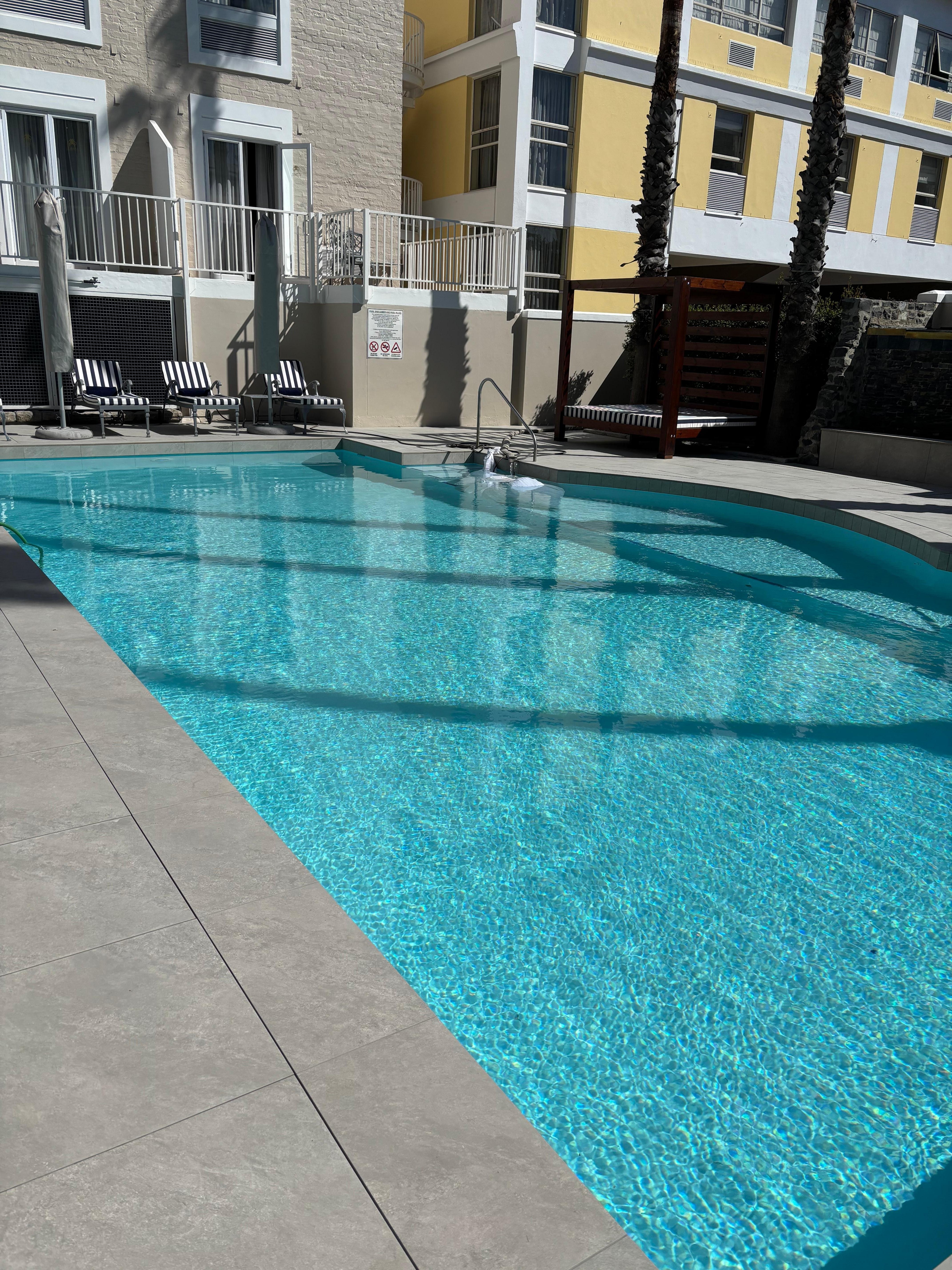 The newly reopened pool. 