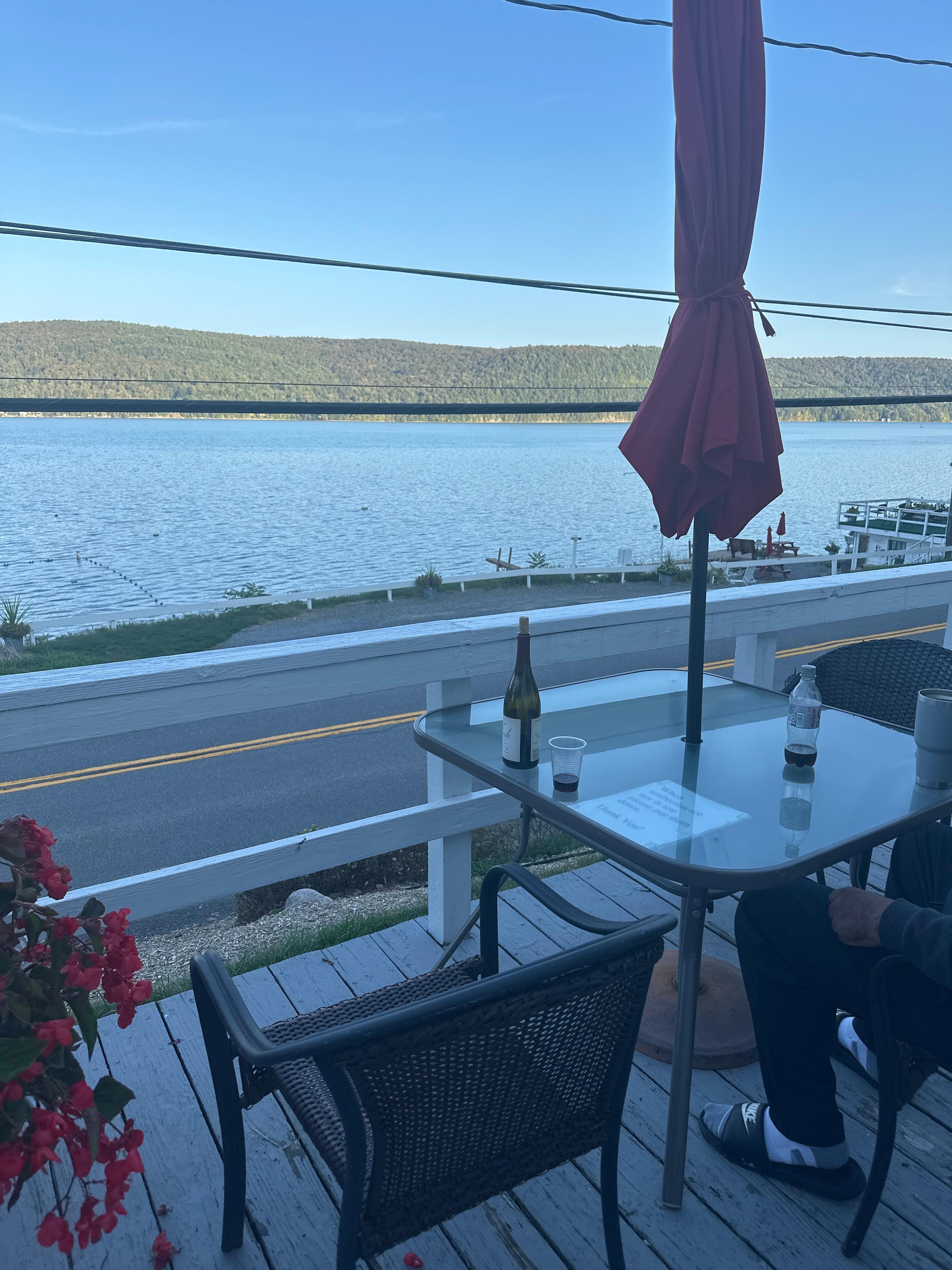 Deck outside our lakeview room