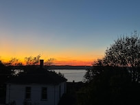 Sunset view from the kitchen