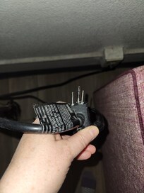 Bedside lamp didnt work, plug was bent