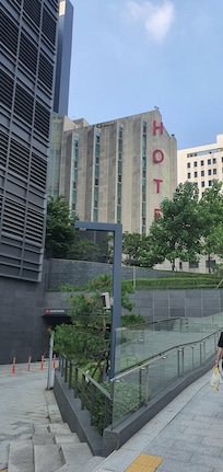 My room was by the O of hotel.