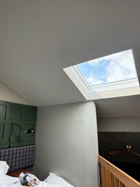 Blinding skylight.