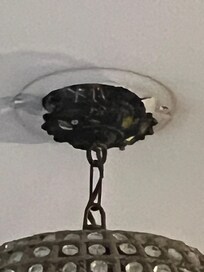 Electrical wires exposed.