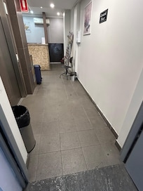 Dirty reception area