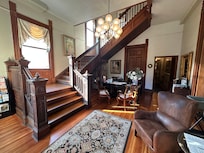 The front desk, reception