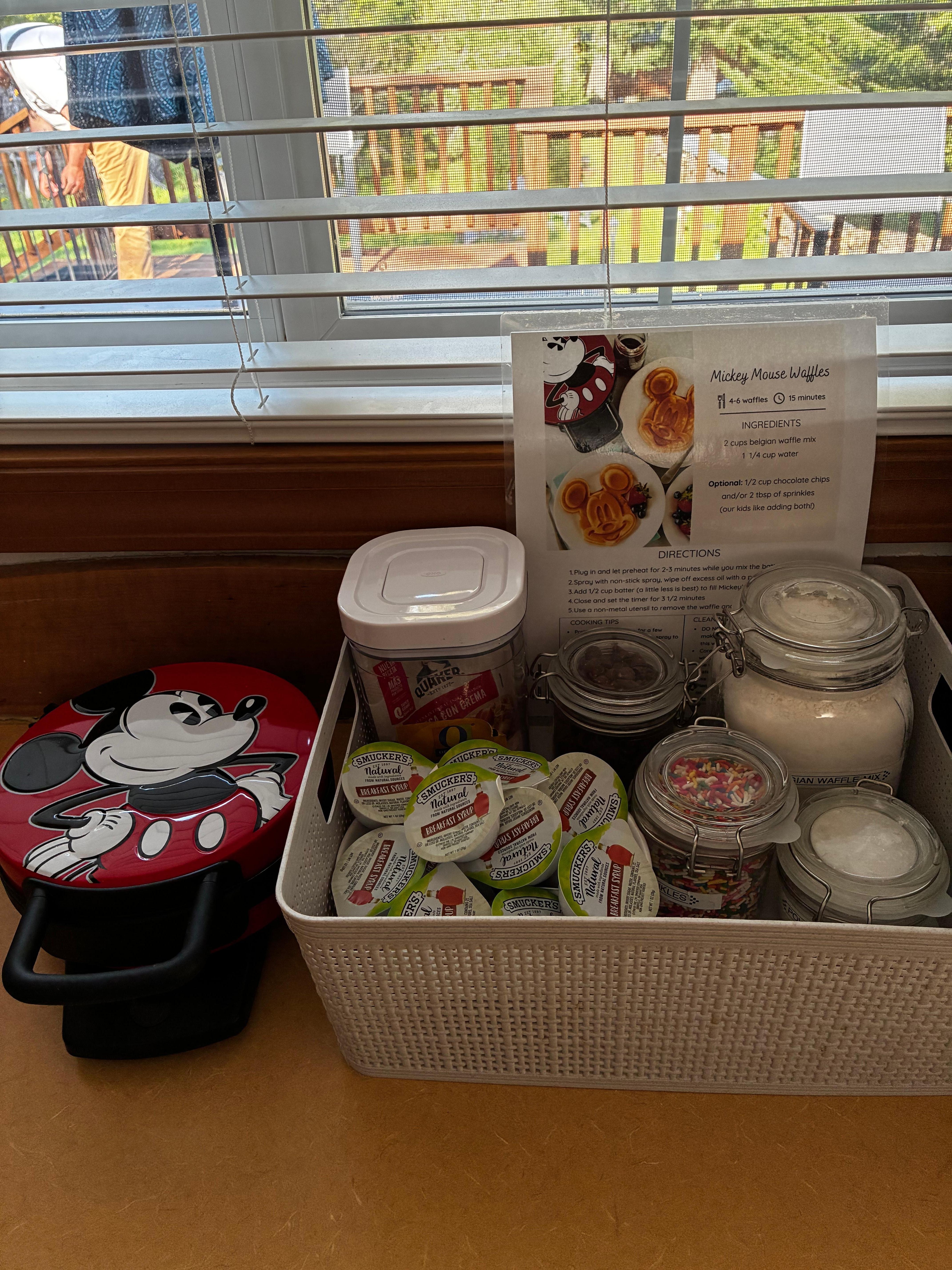 Mickey Mouse Waffles 