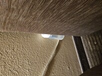 Someone's baby bottle and pacifier we found after moving things to make sure nothing of ours was left behind