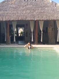 La alberca con agua fresca a cualquier hora