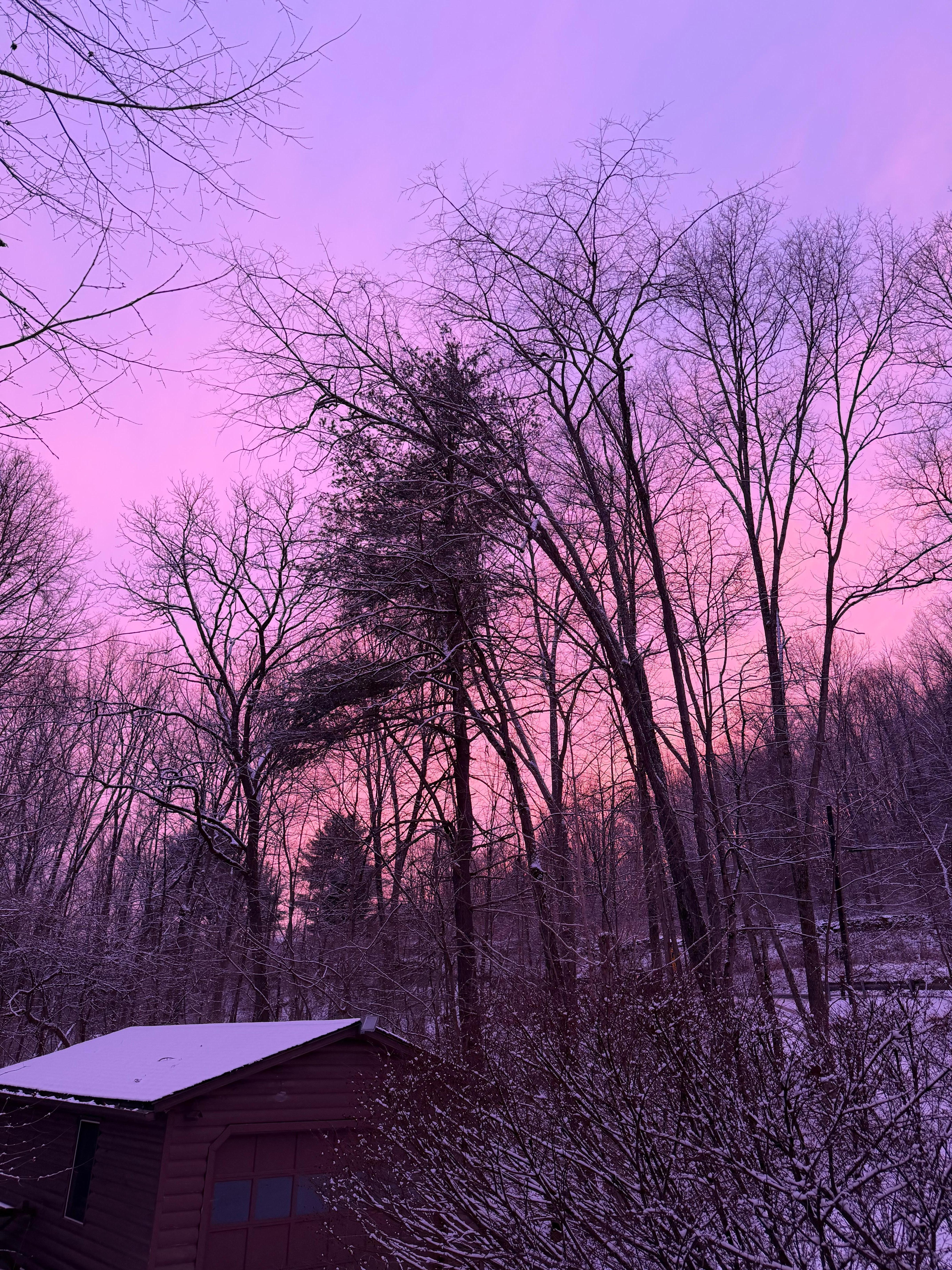 Beautiful winter sunset!