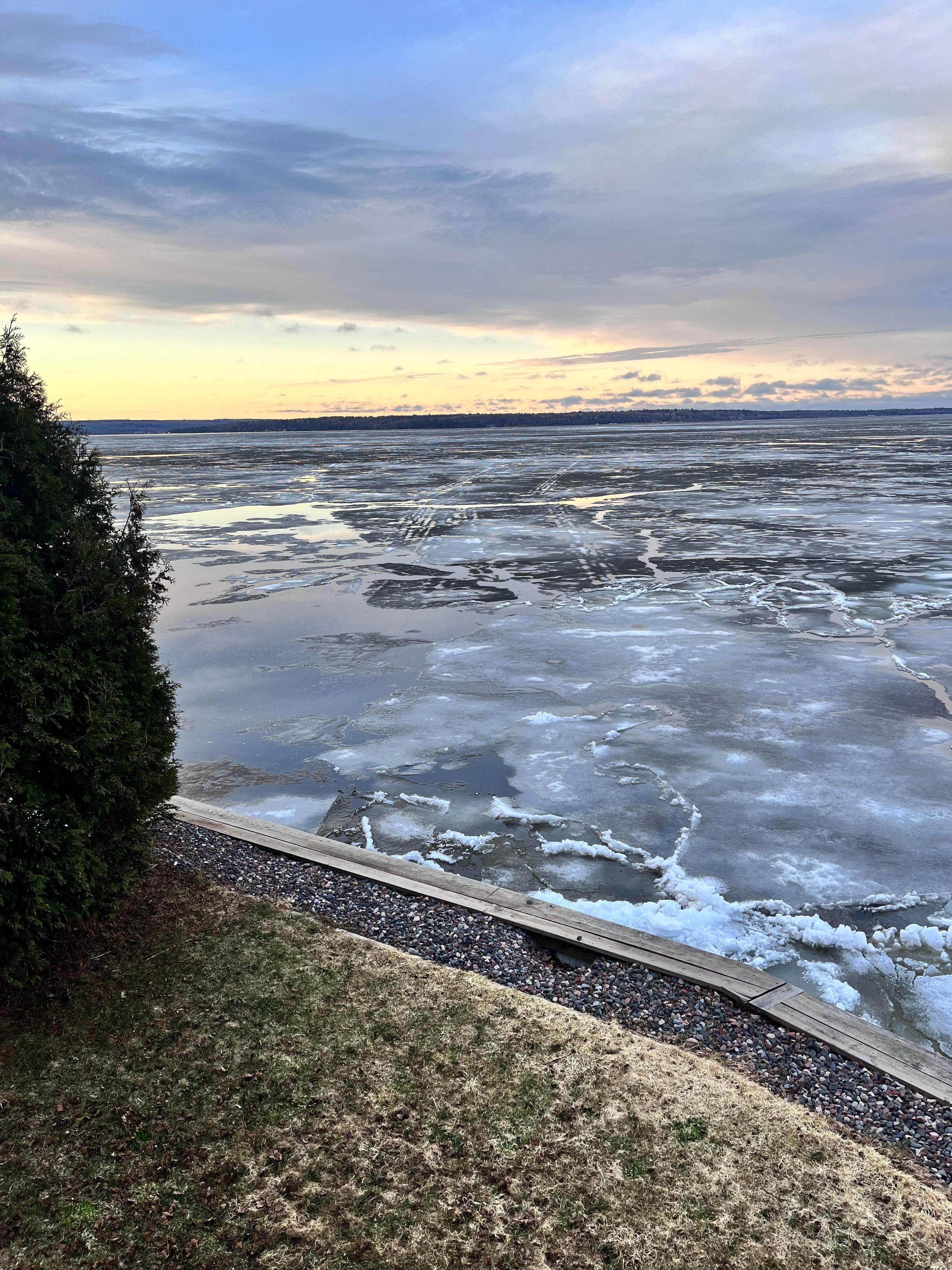 Great late April view from the deck!