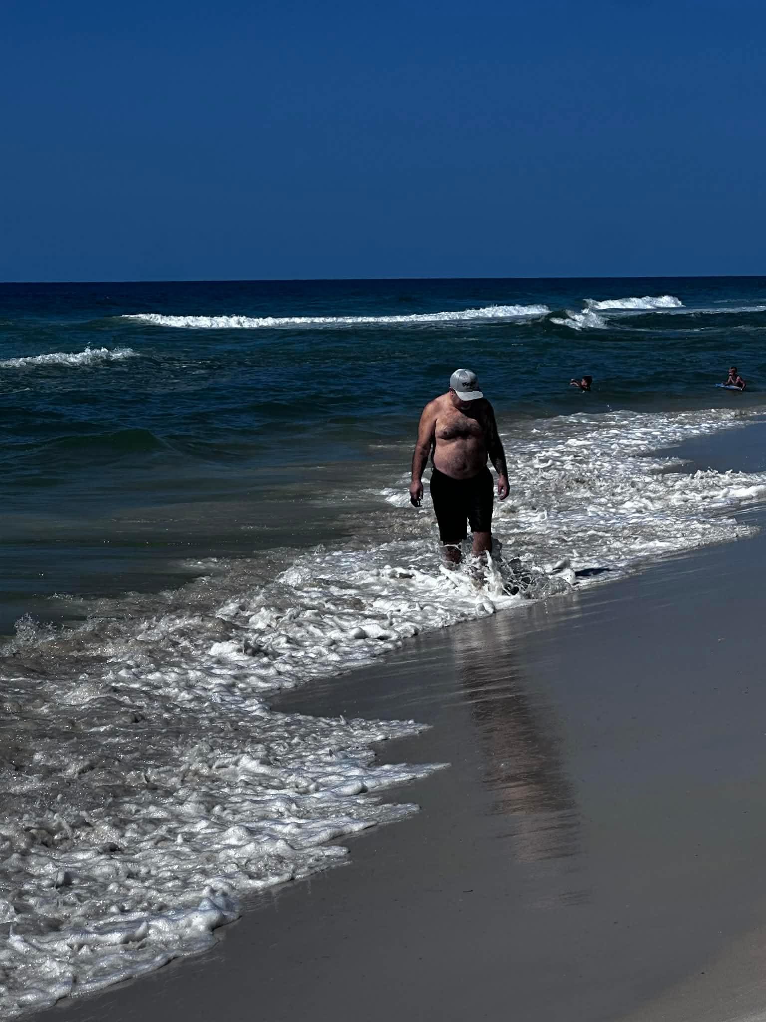The beach across from the house.