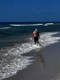 The beach across from the house.