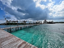 View of resort from pier.