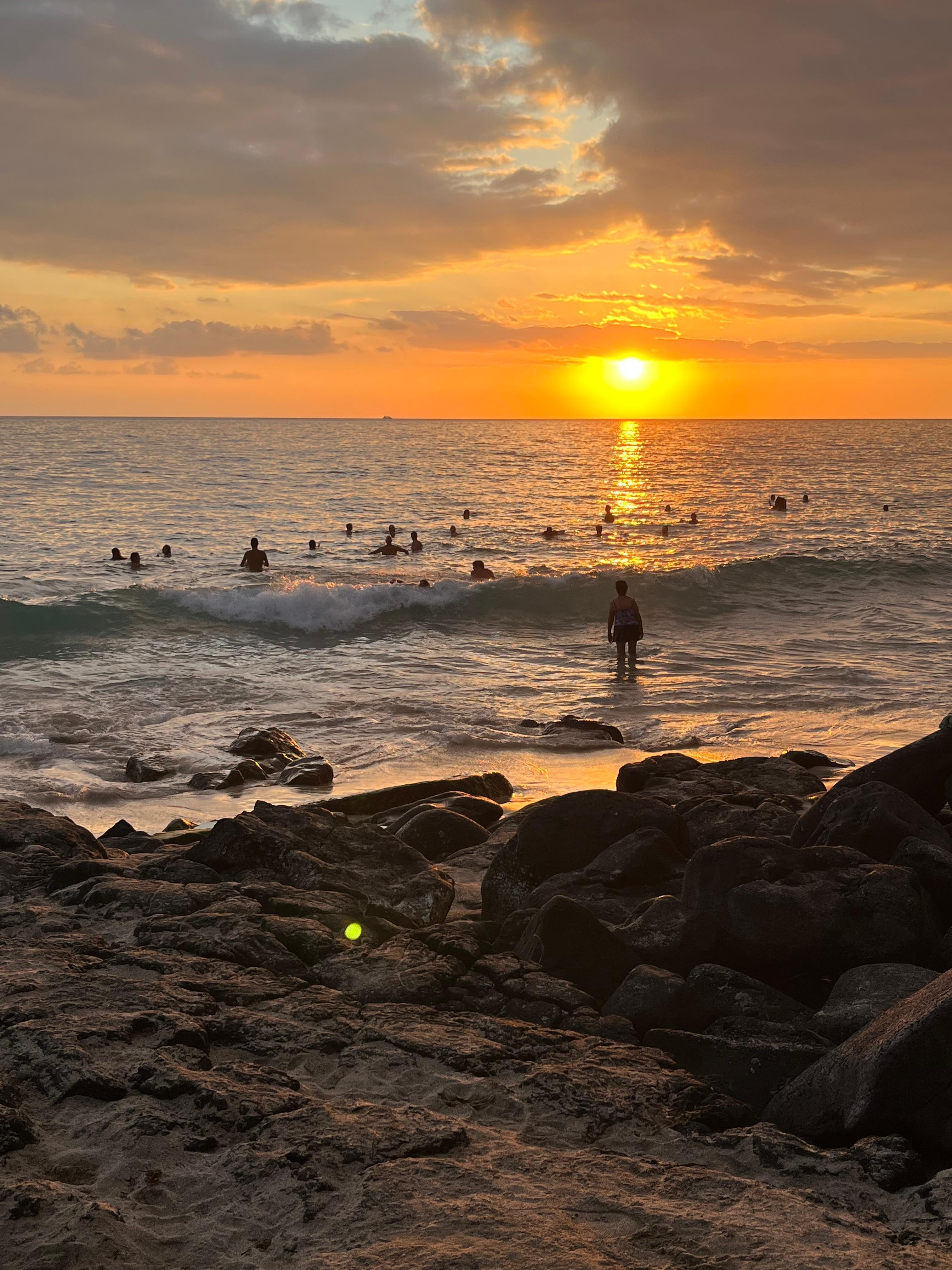 Magic Sands Beach at sunset 
