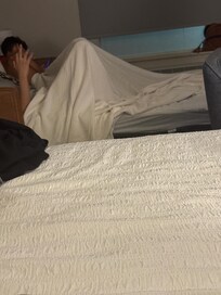2 teens not one more person fit as they are tight already