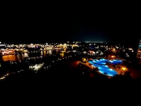 Night view from main balcony