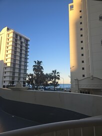 Beach view from second balcony, first storey.