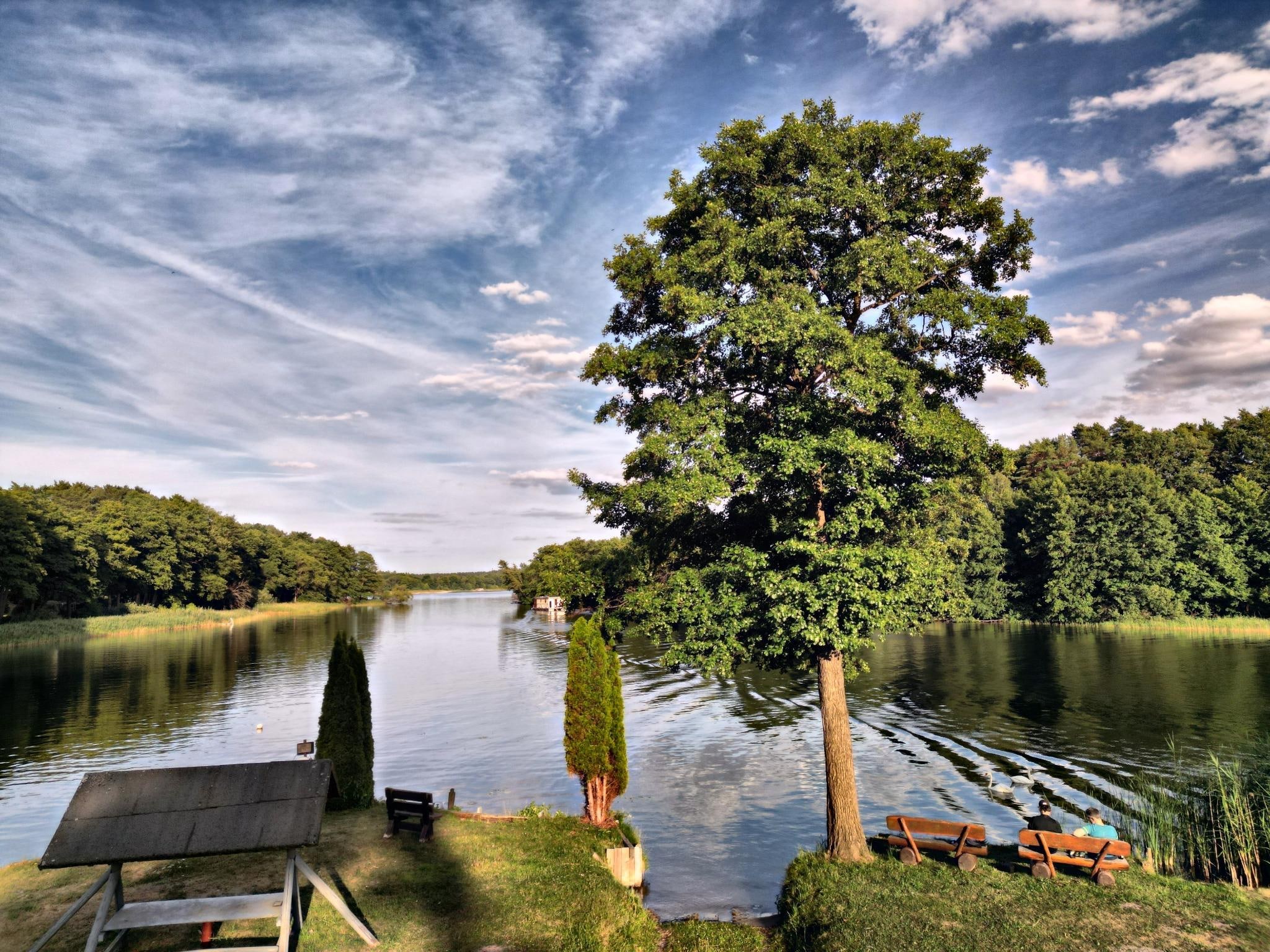 Die Ruhe am Abend genießen.
