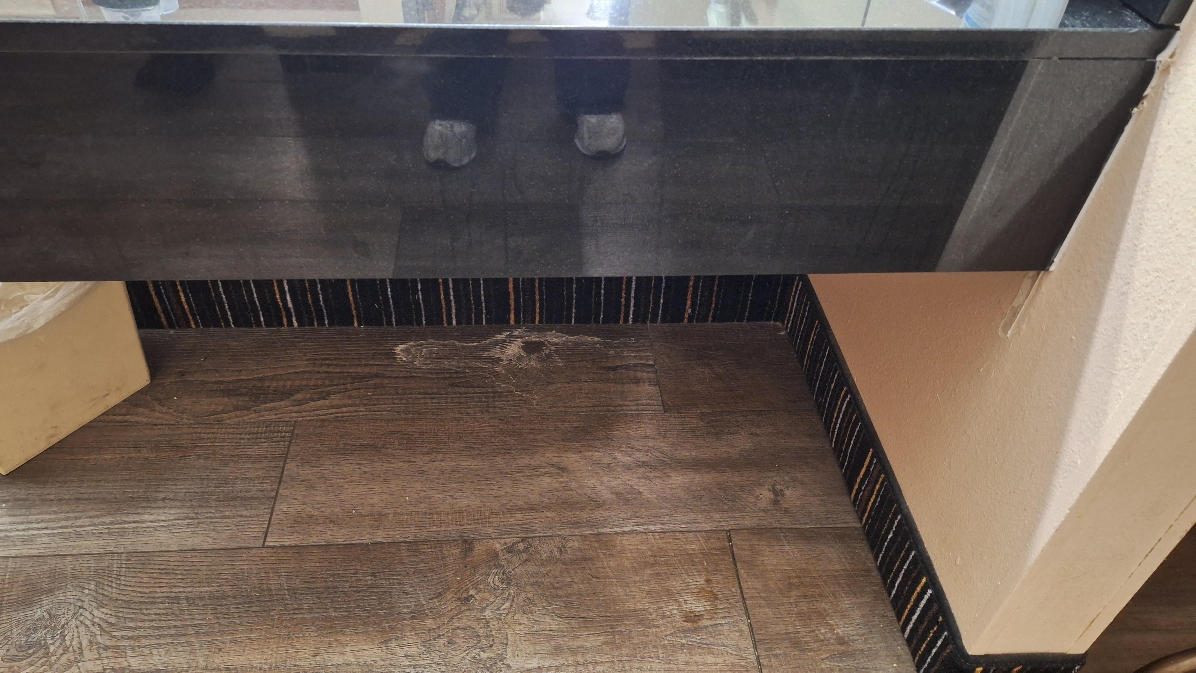 Whatever this is under the sink not cleaned up.