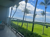 The view from the 2nd suite much better. Also the grass where the wedding was held.