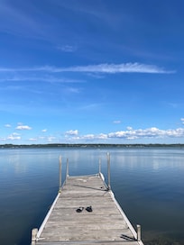 The water off the dock is not swimable