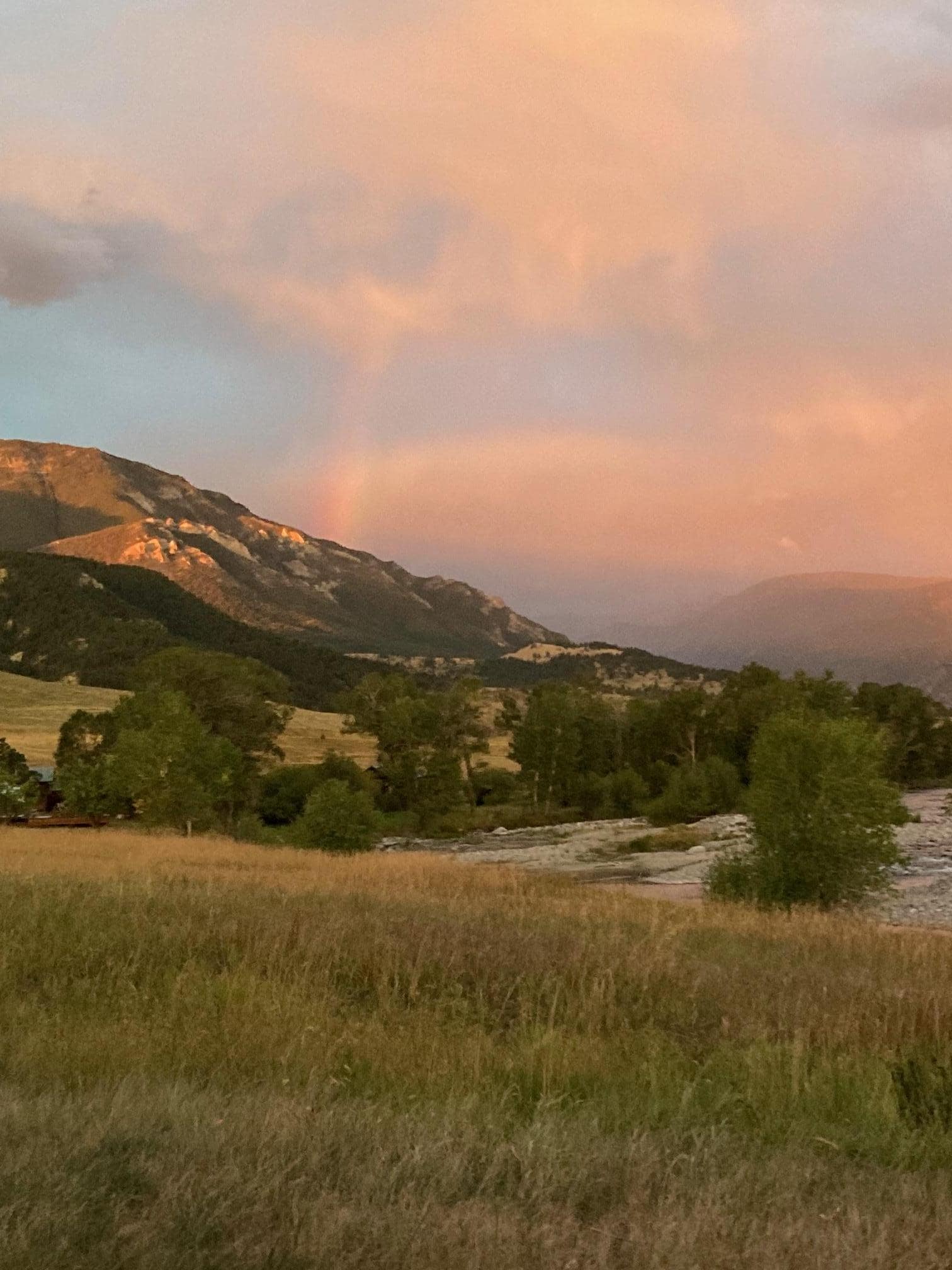 Sunrise out the front window