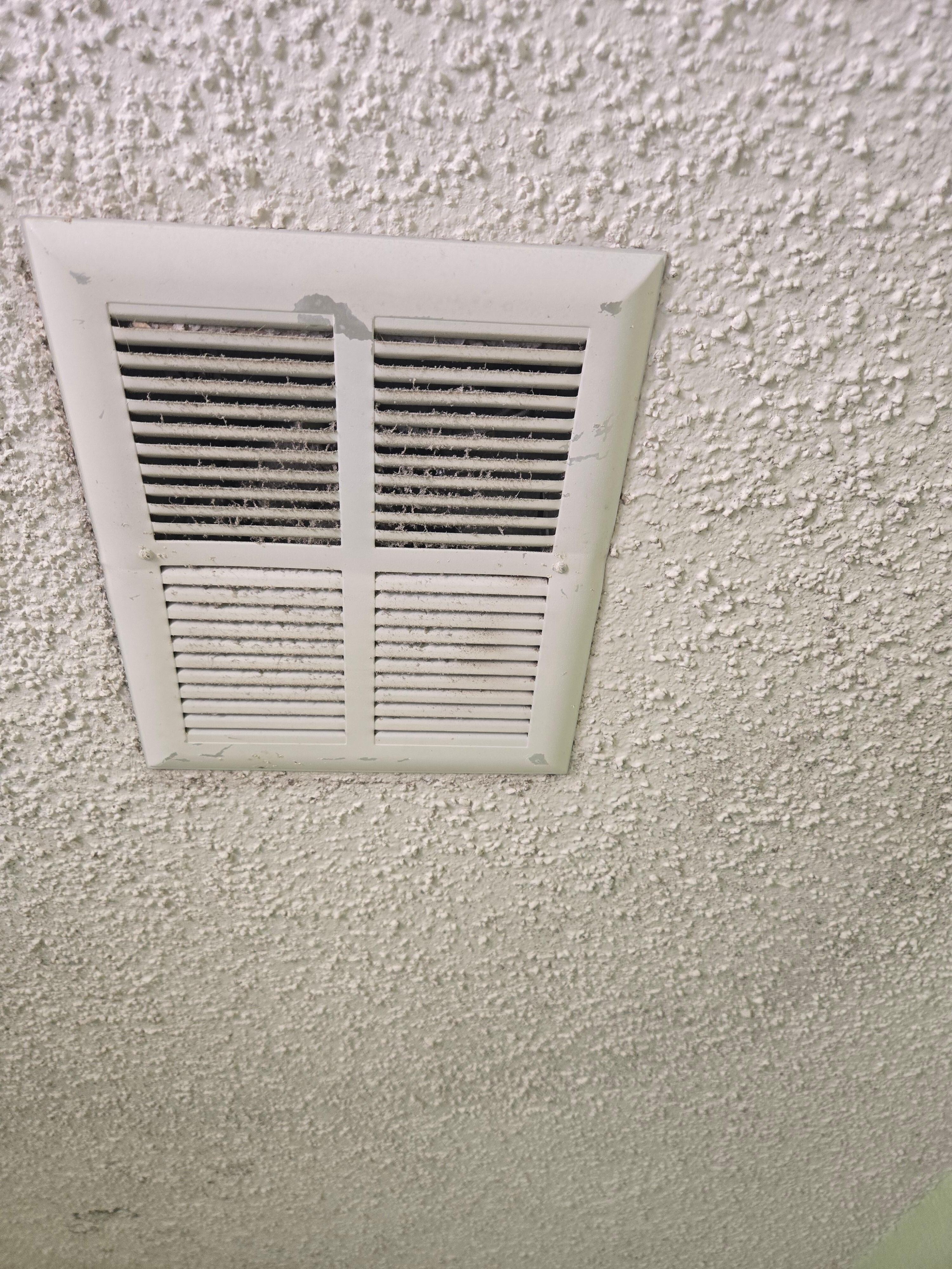 Dirty vent in bathroom