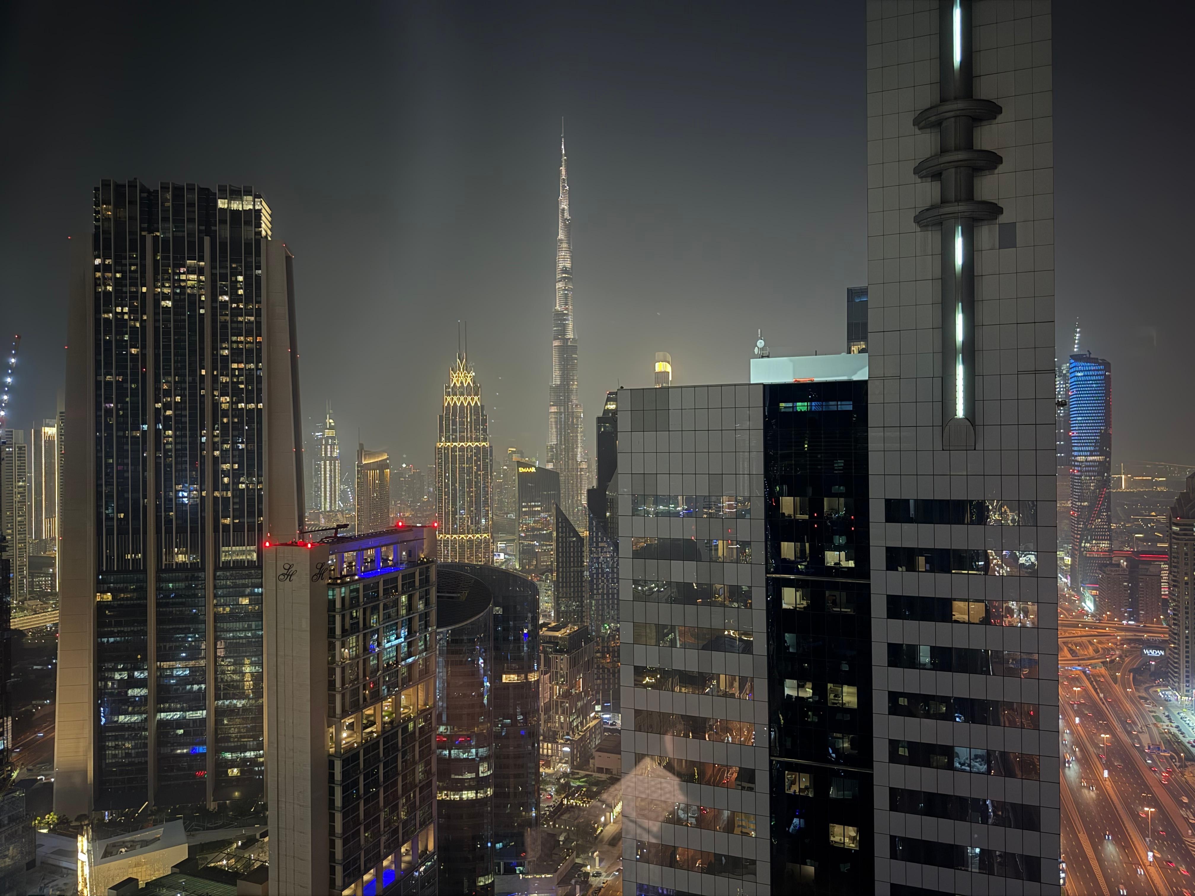 Great view of the Burg Kalifa from our window.