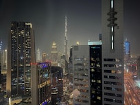 Great view of the Burg Kalifa from our window.