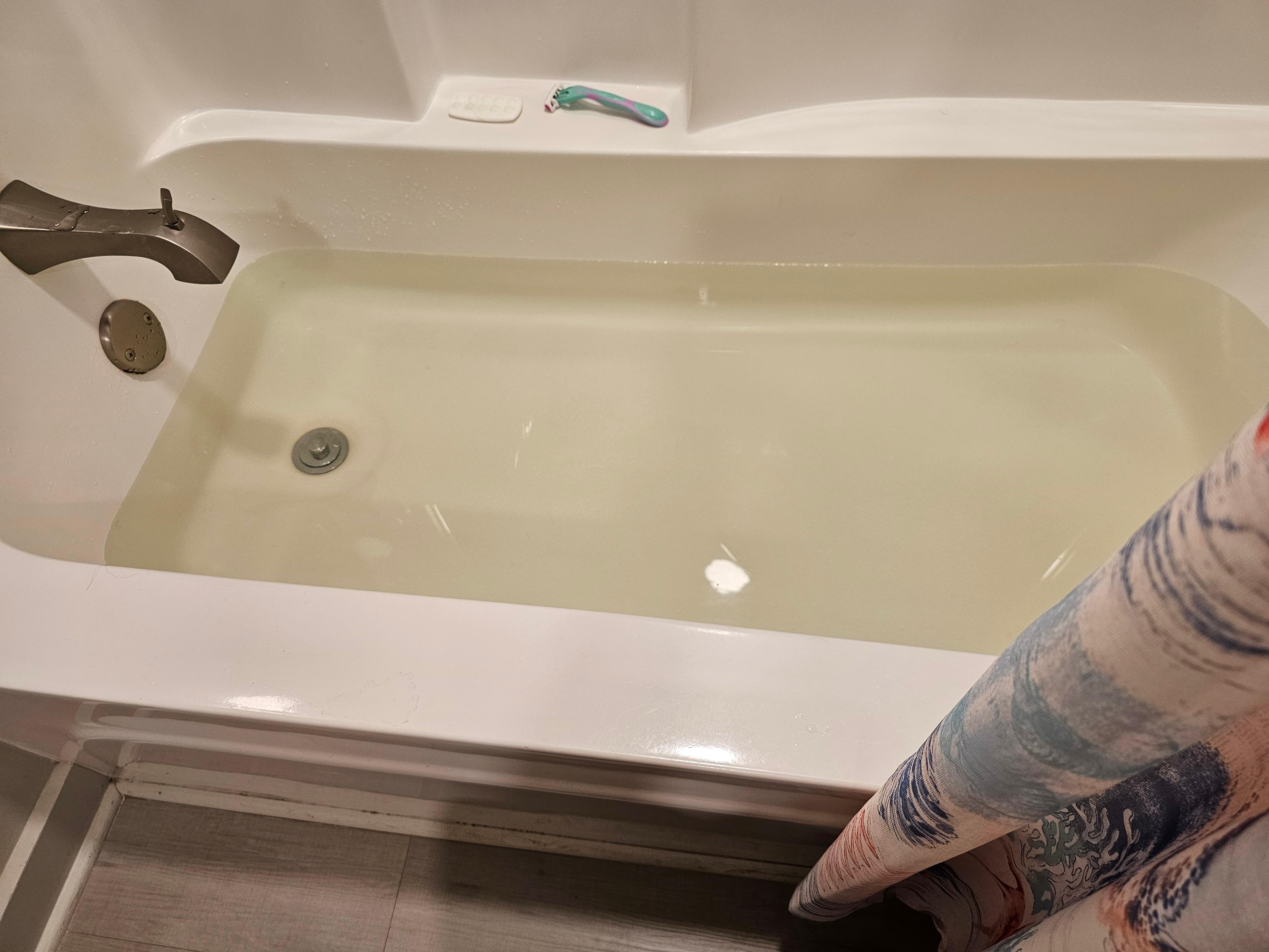 The water was kind of green one evening.