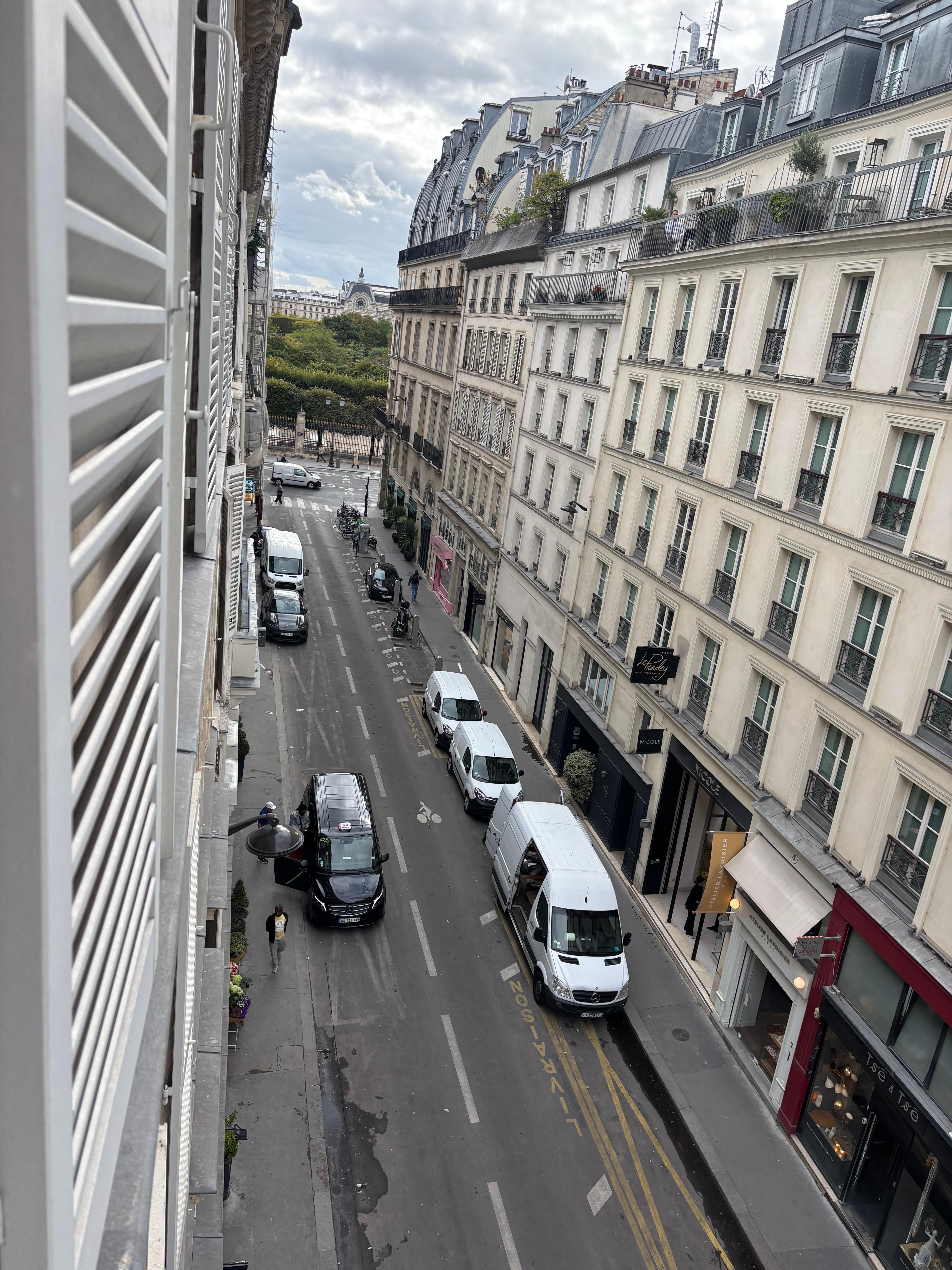 Street view from window