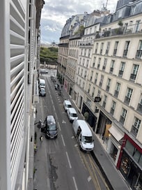 Street view from window