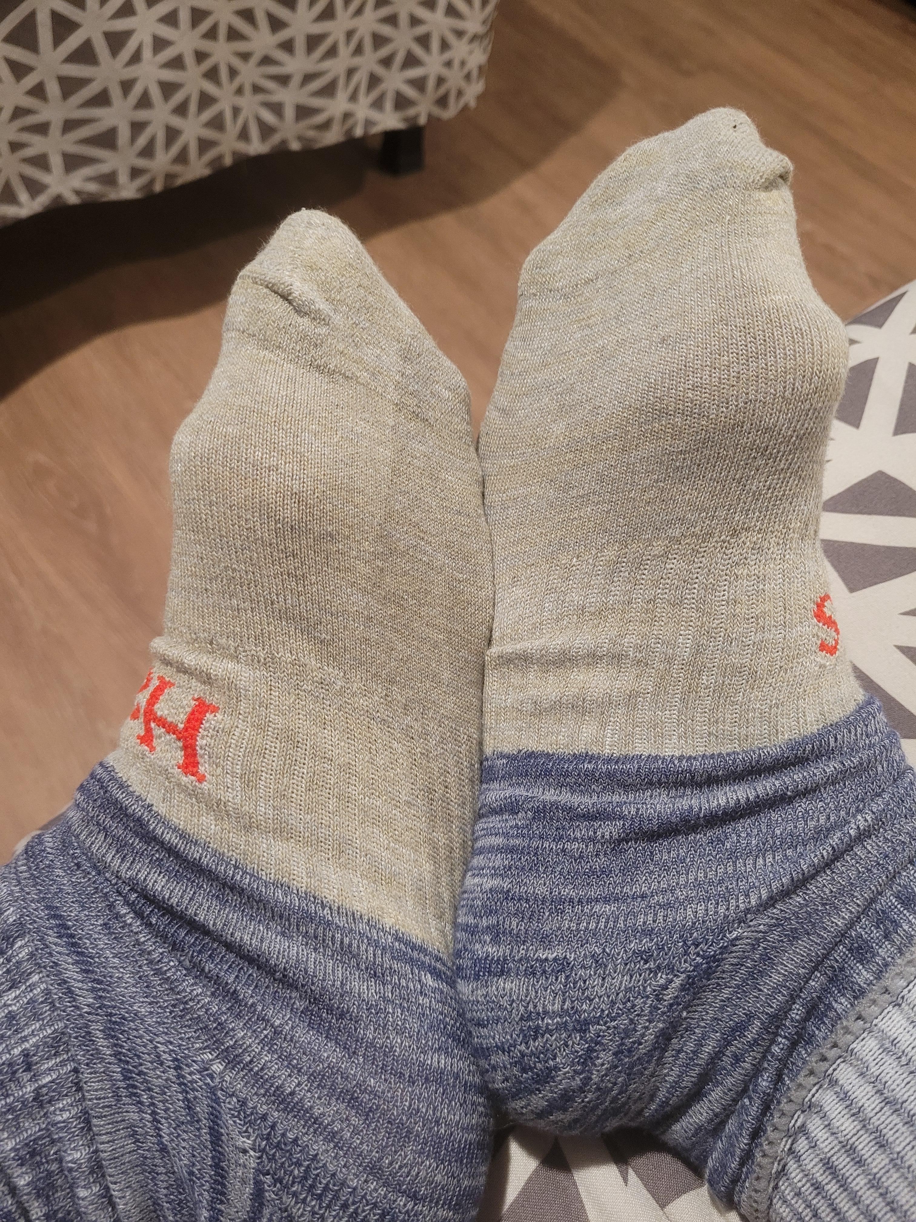 Socks before walking on floor