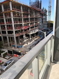 The view from our balcony at 8.00 Saturday morning.