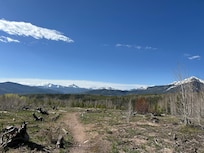 Hiking out the back door.