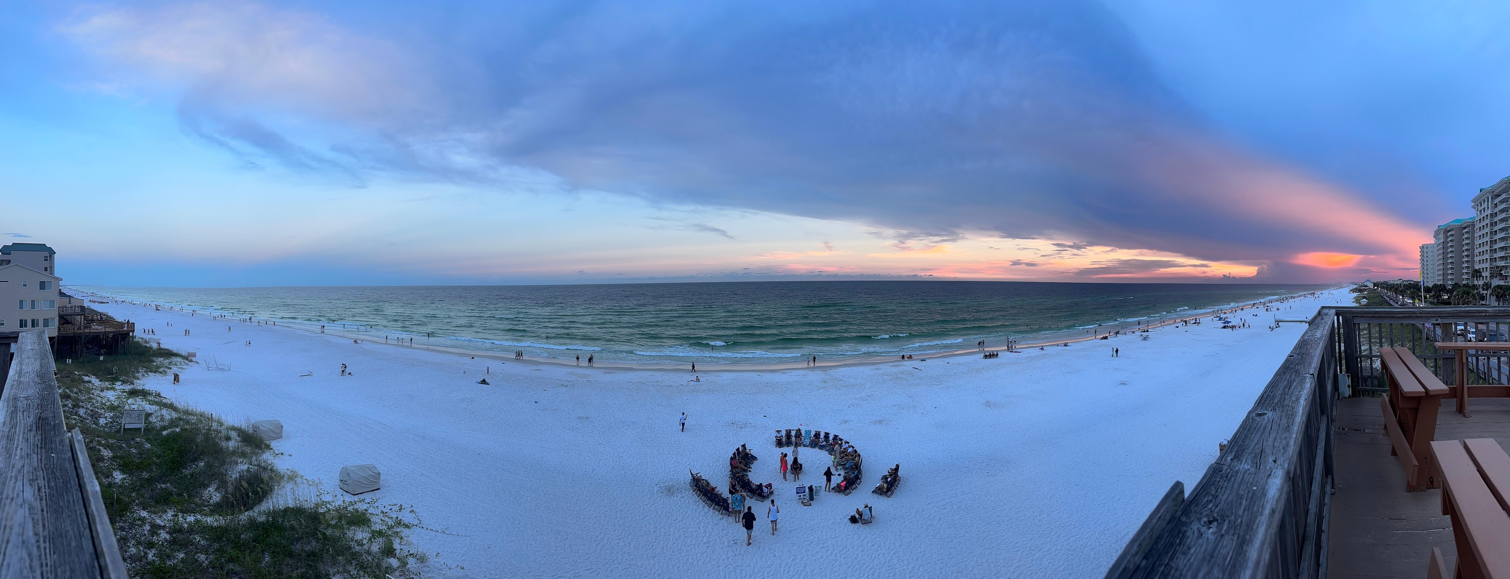 Bonfires on beach on Friday