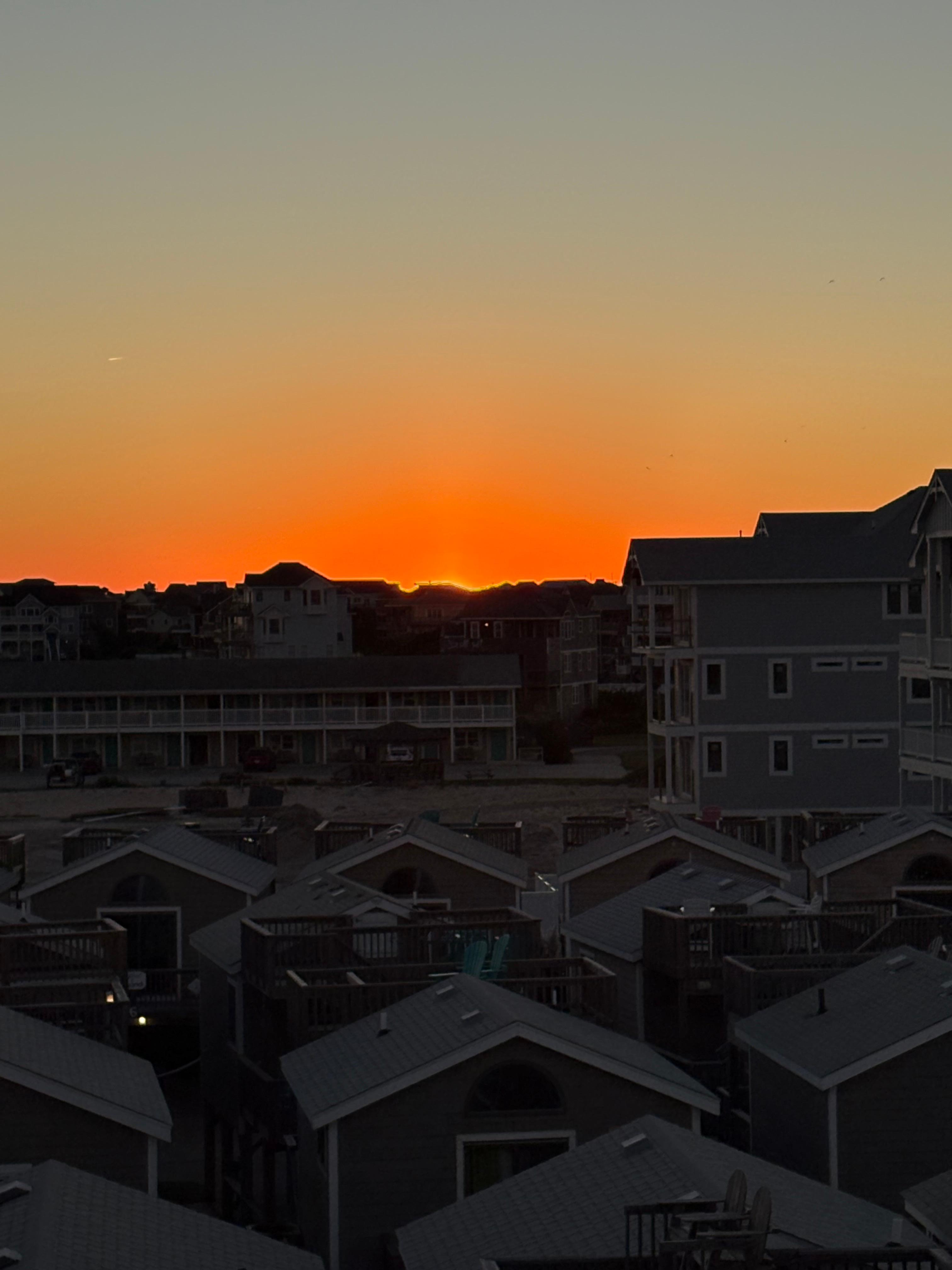 Sunset view from front porch