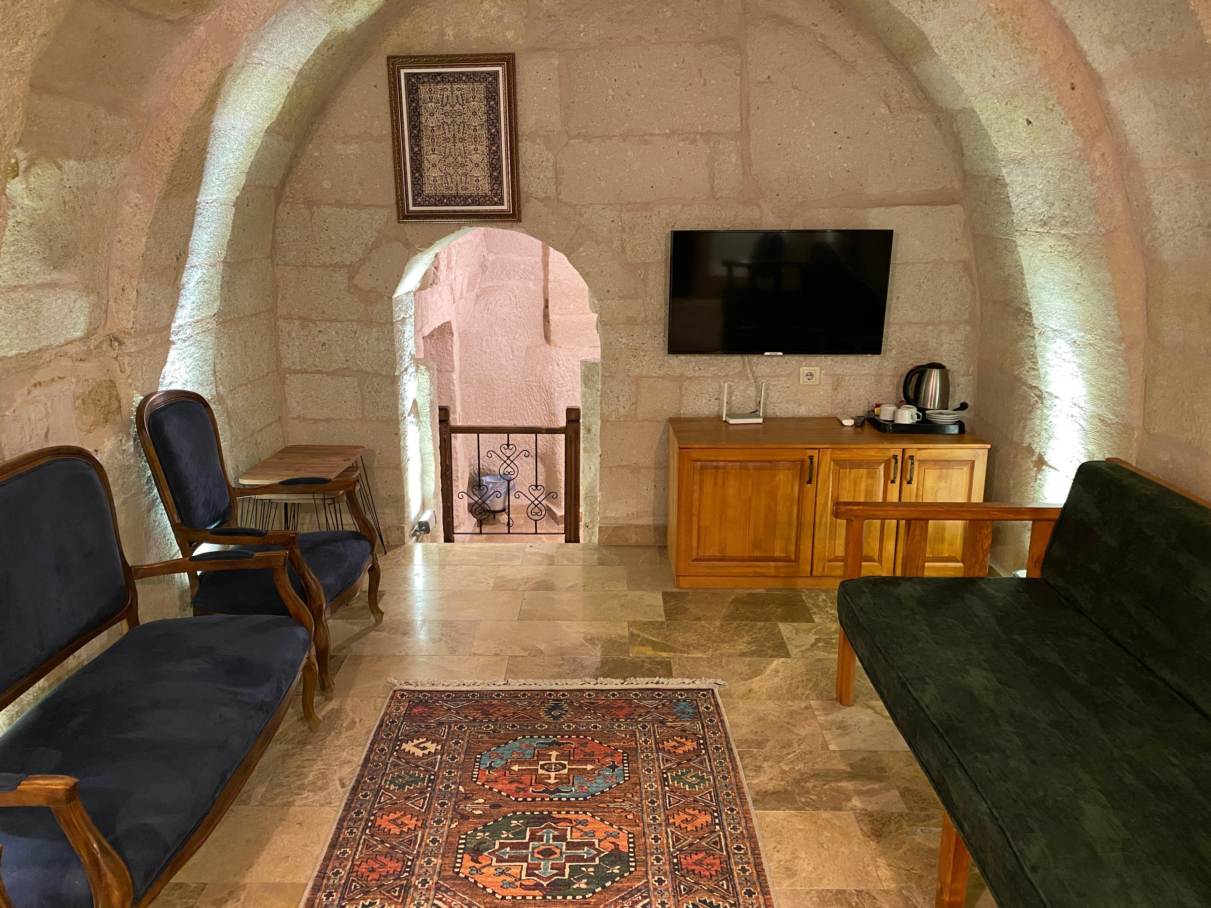 Family room in our suite - this set of rooms is where the owner used to live.