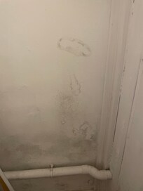 Spots of moisture on the wall