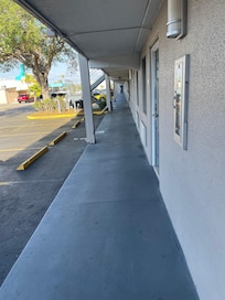 Walkway to rooms!