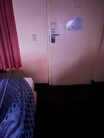 Giant gap letting in bugs and cigarette smoke